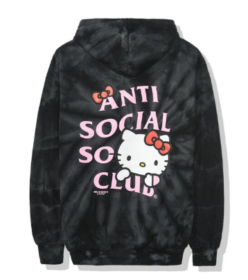 Anti Social Social Club x Hello Kitty Hoodie (FW19) – Black Tie